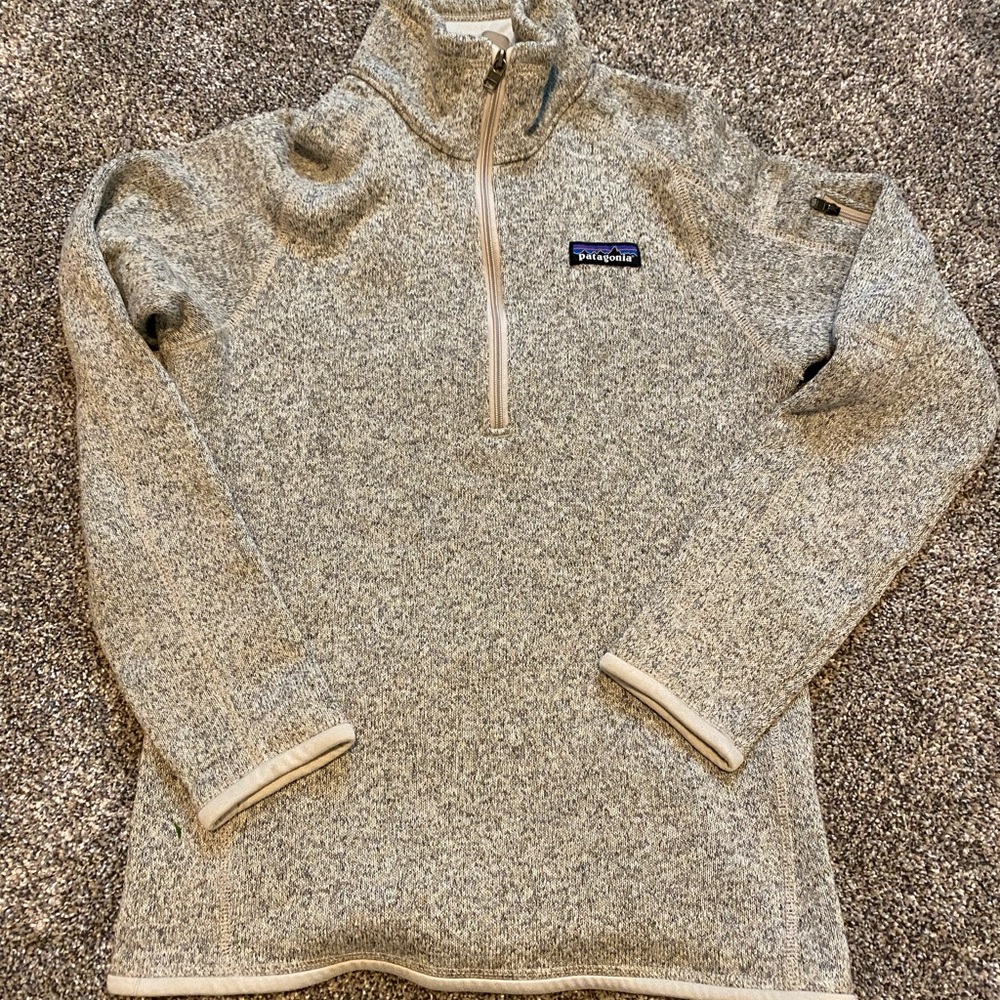 Patagonia Light Gray Fleece Pullover